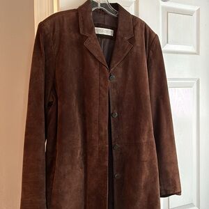 Valerie Stevens Silky Suede Jacket ~ Large